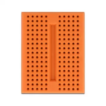 Breadboard DELOCK 18319, plastová prototypovacia doska, oranžová, 36×46×10 mm