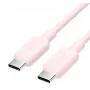 USB-C na USB-C kábel Vention TRCPF — 1 m, ružový