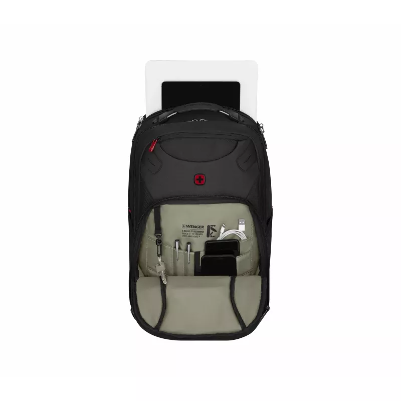 Voľnočasový batoh Wenger SwissGear Cosmic čierny polyester PVC rPET