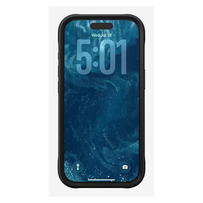 Puzdro na telefón Nomad Rugged Leather Case pre iPhone 17 Pro, 6,3 palcov (16 cm), hnedé, koža/TPU/hliník