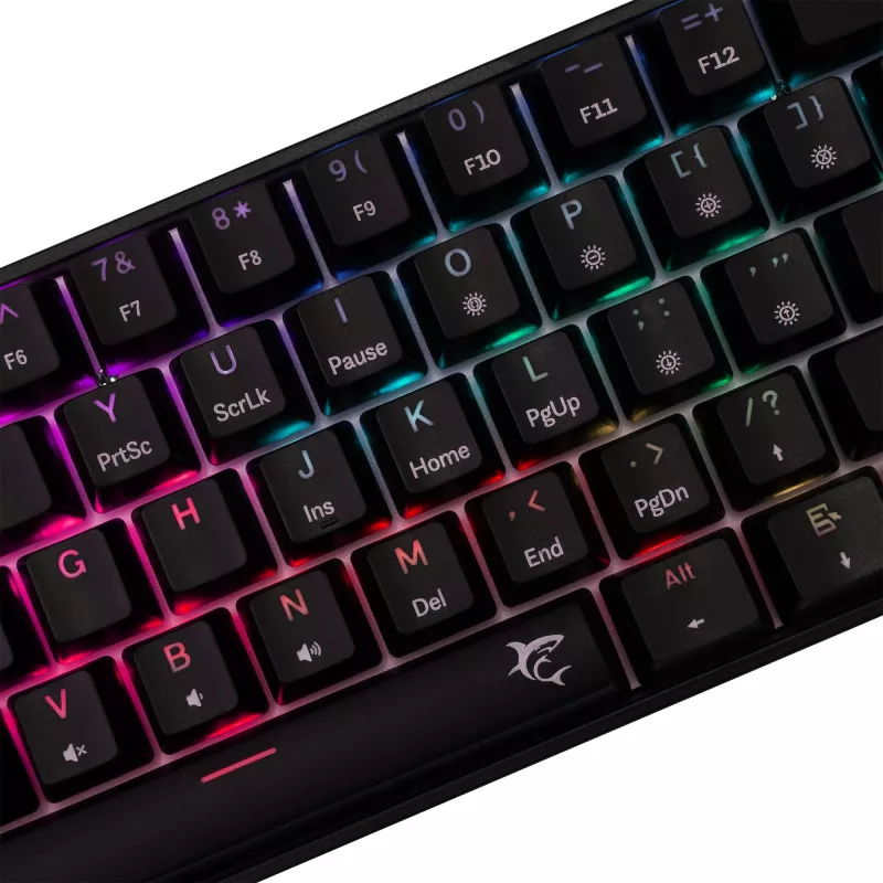 Mechanická herná klávesnica White Shark Shinobi-2 s Red Switches, čierna, US-layout