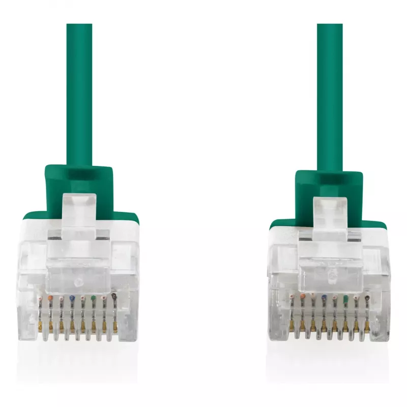 Sieťový patch kábel DIGITUS CAT6 U-UTP tenký, 1,5 m, zelený