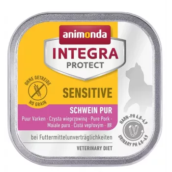 Mokré krmivo pre mačky animonda ANIMONDA Integra Protect 100 g — bravčové, bez obilnín, pre dospelé mačky, podporuje trávenie
