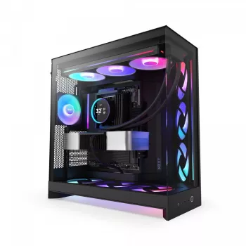 PC skriňa NZXT H9 Flow RGB Midi Tower čierna