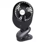 Ventilátor Esperanza EHF103K, kompaktný USB ventilátor, ČIERNY