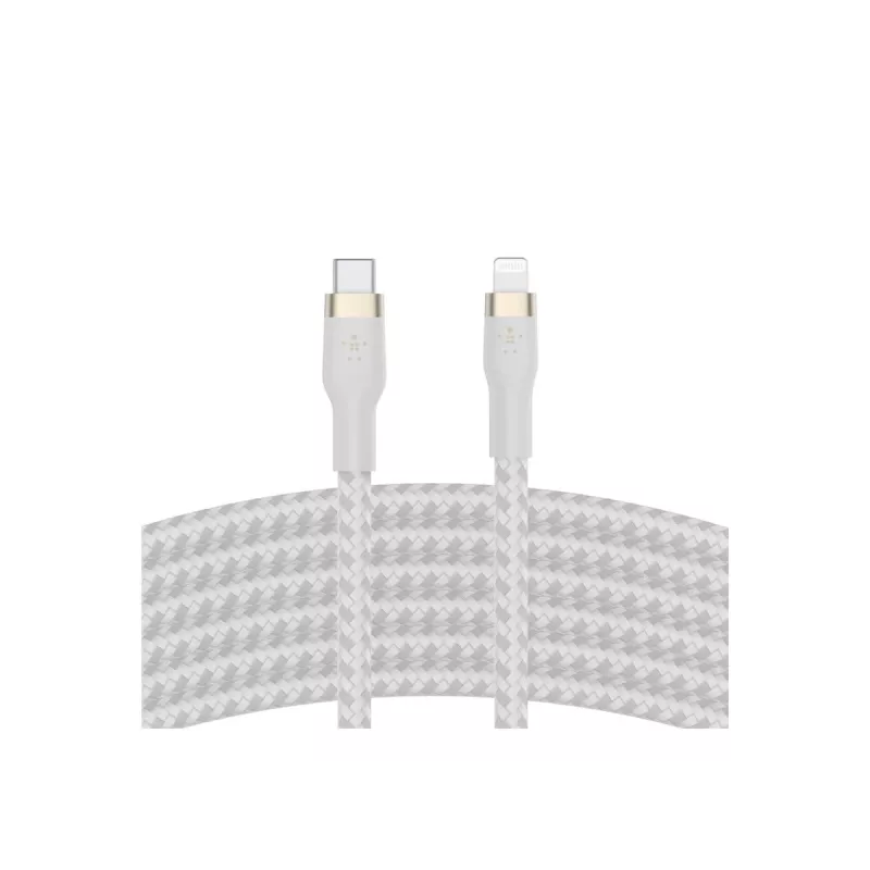 Belkin CAA011BT3MWH Lightning kábel 3 m biely