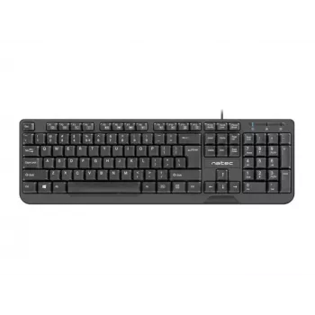 NATEC KLÁVESNICA TROUT SLIM USB, US-LAYOUT, ČIERNA