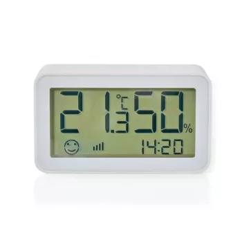 Nedis ZBSC30WT - Smart Climate Sensor - Zigbee 3.0 - batériové napájanie - Android - IOS - biela