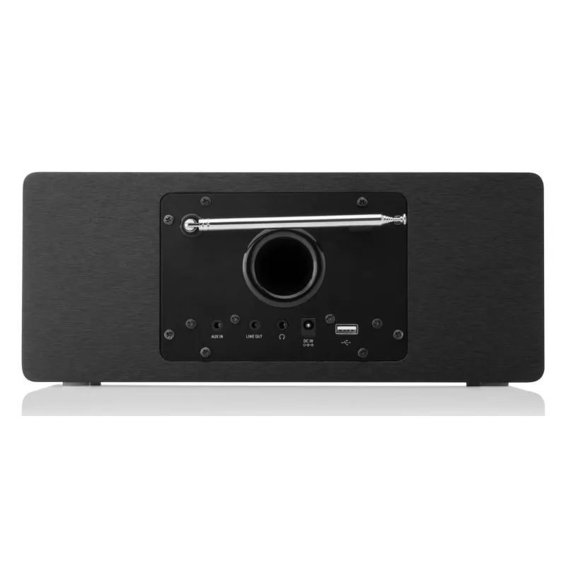 Internetové rádio JVC RA-E981B — Wi‑Fi & Bluetooth streaming, DAB+, FM, 2x5W, 40 pamätí staníc, USB, AUX, LCD displej