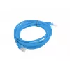 LANBERG PCU6-20CC-0300-B Cat6 U/UTP prepojovací kábel, 3 m, modrý, balenie 10 ks