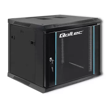 Sieťový rozvádzač QOLTEC 9U model 54466 – otvorený rám 9U serverový/rackový rozvádzač