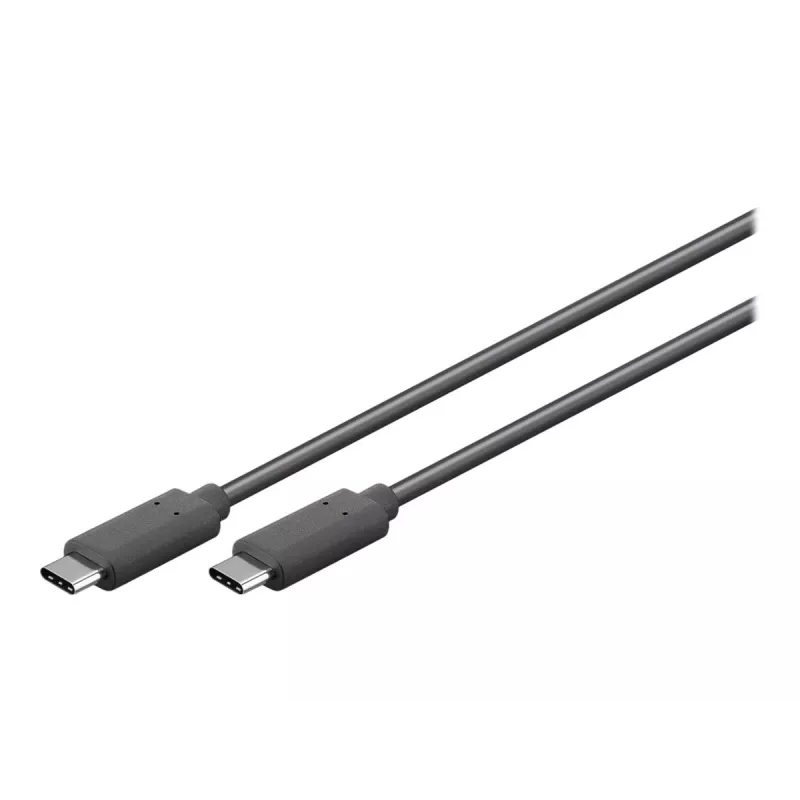 Goobay USB-C™ 3.1 Generation 1 kábel, čierny, 3 m – konektor samec USB-C™ > konektor samec USB-C™ (66509)
