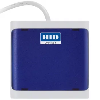 Čítačka kariet OMNIKEY 5023 tmavomodrá – HID OMNIKEY 5023 kontaktná čítačka čipových kariet, jednotlivé zariadenie farba tmavomodrá