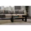 top e shop STOLIK KAWOWY ŁAWA MODERN 2P štíhly Dub Artisan čierne lamely