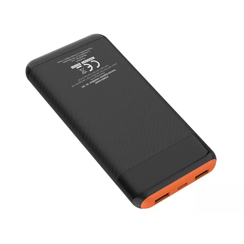 PowerBank EnerGo 10000mAh čierna-oranžová