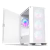 Montech AIR 100 ARGB MICRO-ATX veža so štyrmi predinštalovanými ARGB ventilátormi, ultra-minimalistický dizajn, jemný mesh predný panel, vysoký prietok vzduchu, jedinečná strana