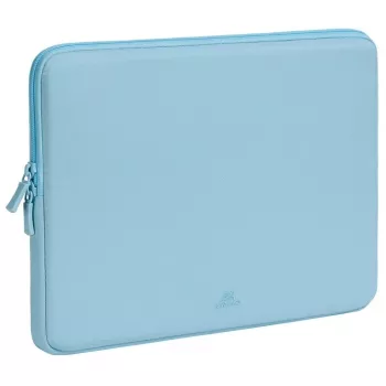Puzdro na notebook Rivacase Riva Szuzuka 14 palcov pastelovo modrá – ochranné neoprénové puzdro pre 14-palcové notebooky