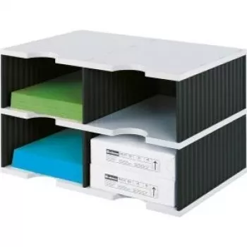 styrodoc duo box na dokumenty polystyrén čierna – sivá (268-0222.98)