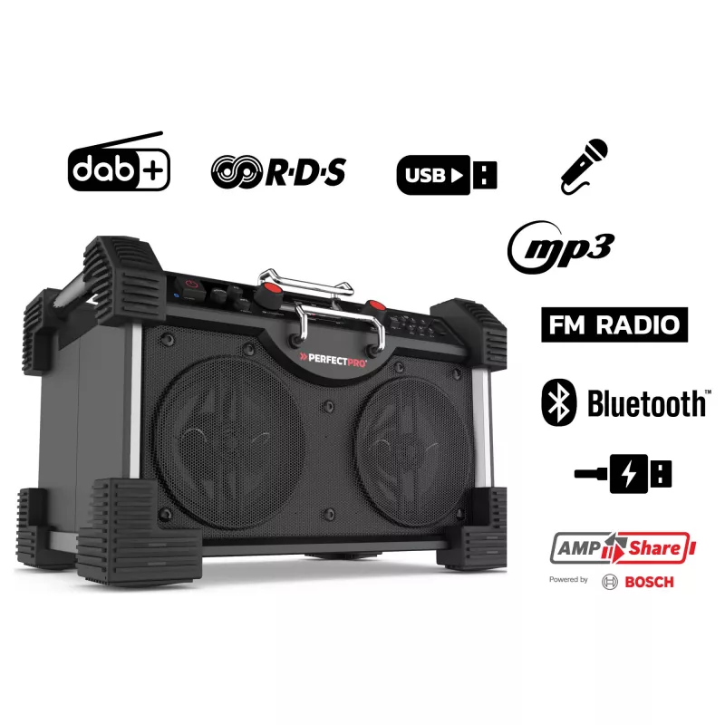 Perfectpro ROCKHART 18V stavebné rádio