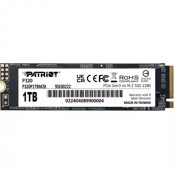 SSD disk Patriot P320 1 TB M.2 2280 PCIe 3.0 x4 NVMe