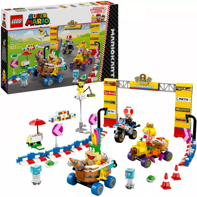 Bricks Mario Kart - Baby Peach & Grand Prix sada