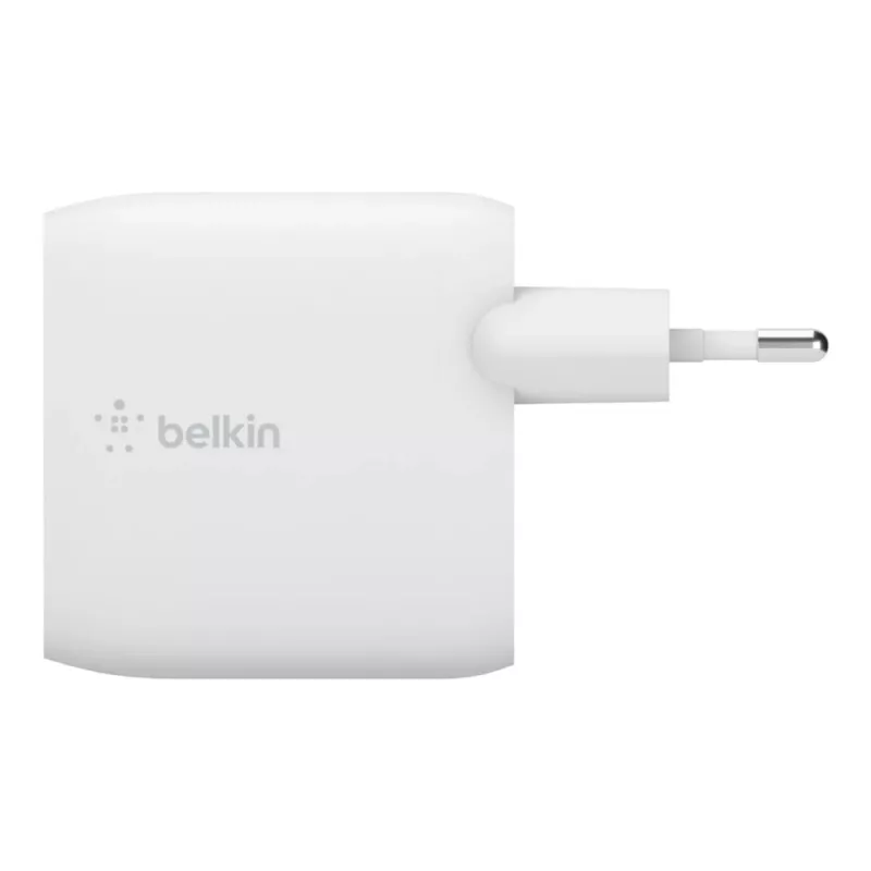 Belkin BOOST CHARGE - napájací zdroj - 24 watt - QC 3.0 - 2 výstupné konektory (USB) - biely (WCB002VFWH)