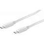USB kábel ShiverPeaks BS13-45156 1,5 m USB 3.2 Gen 2 USB C biely