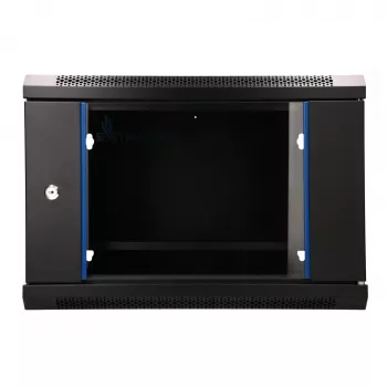 EXTRALINK LITE 6U 530X400 nástenný rack čierny s policou