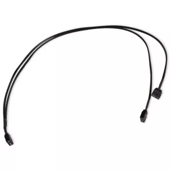 Y-káblový rozbočovač aRGB 3-pin na 2x 3-pin, 60cm čierny, vrátane konektorov