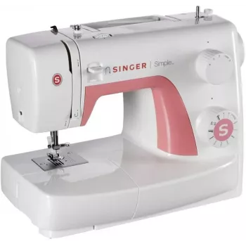 SINGER automatický šijací stroj SIMPLE 3210 — elektrický, 68 stehov, 4-krokové gombíkové dierky, voľné rameno, 5,5 kg