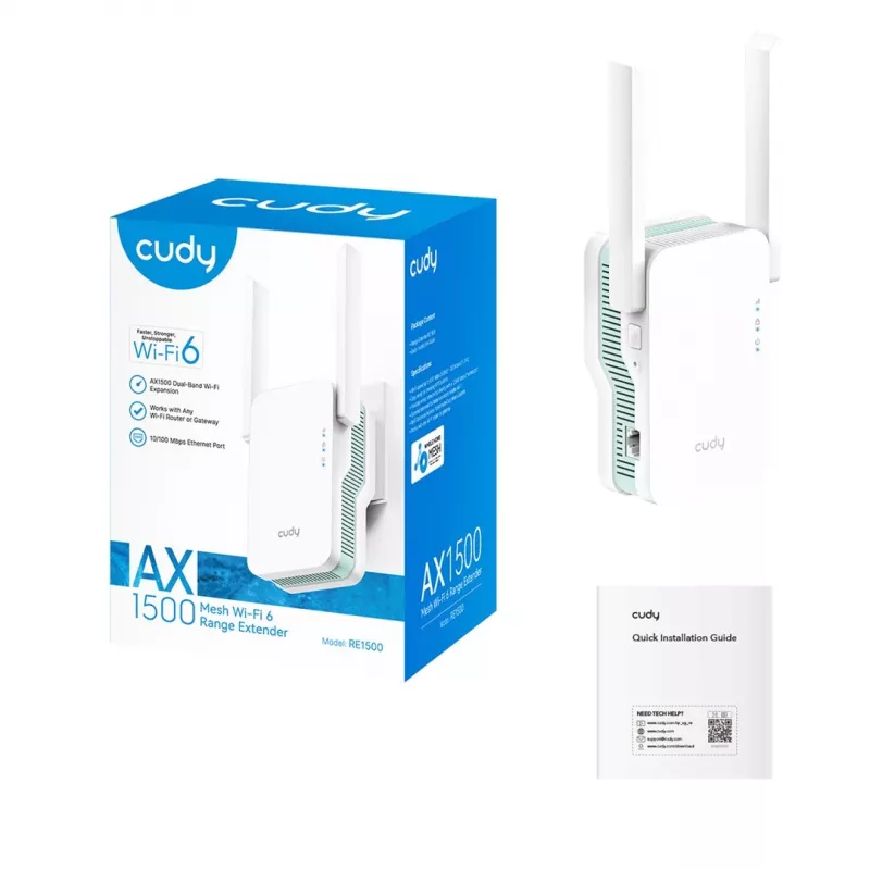 CUDY RE1500 Mesh Wi-Fi 6 zosilňovač signálu