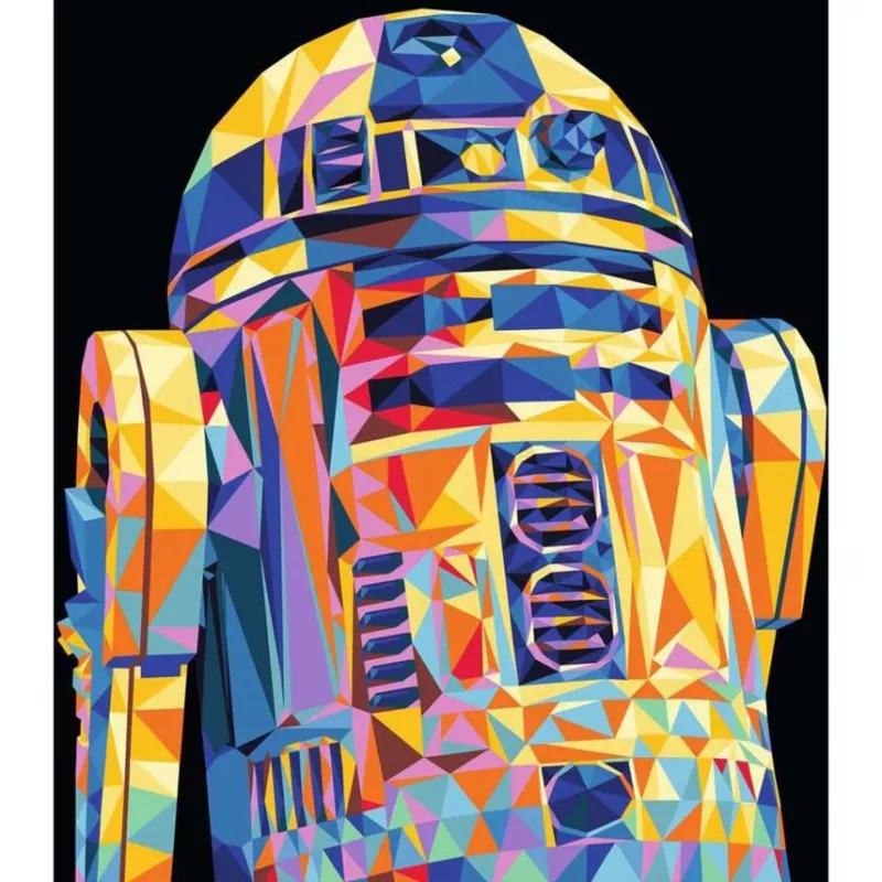 Maľovacia sada Ravensburger CreArt Star Wars R2‑D2 – maľovanie podľa čísel