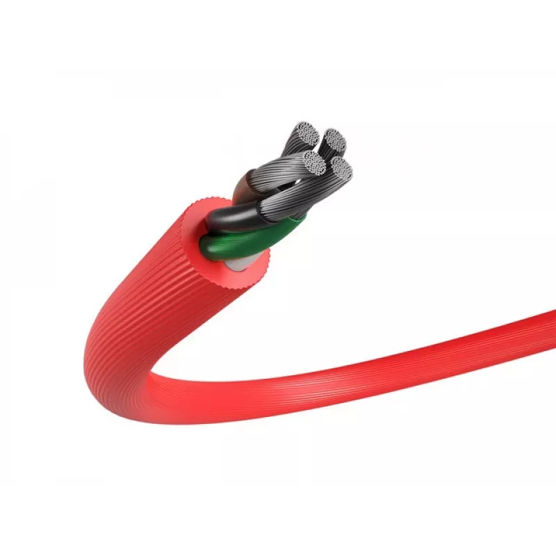 USB kábel NATEC NKA-1201 USB 2.0 1 m USB A USB C čierny červený