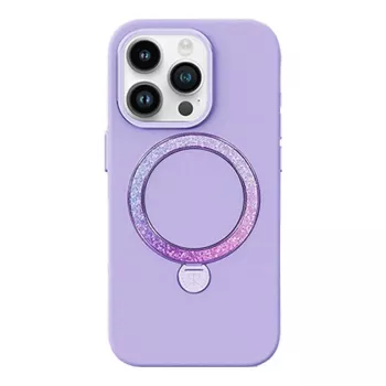 Puzdro na telefón Joyroom Dancing Circle PN-15L2 iPhone 15 Pro (fialová) bez balenia