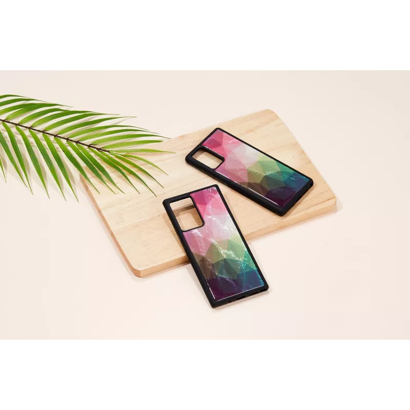 Ochranné puzdro iKins pre Samsung Galaxy Note 20 Ultra – dizajn Water Flower, čierne