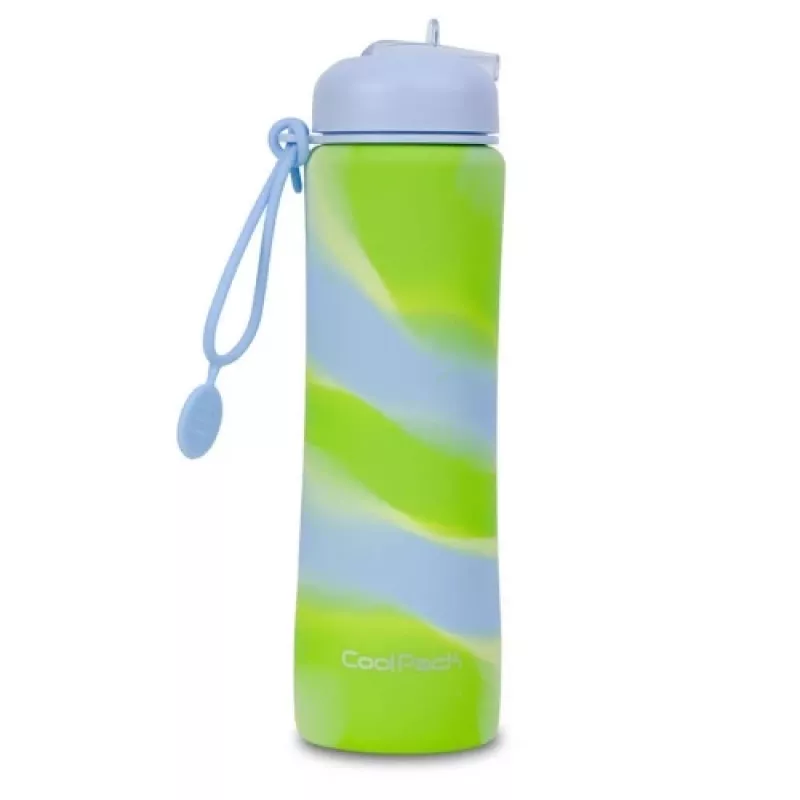 Fľaša na pitie cool pack silikónová fľaša na pitie Z14770 600 ml dievčenská modrá