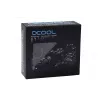 Sada fitingov Alphacool 17475 — mosadzné fitingy, čierne, Ø 22 mm, V 20 mm