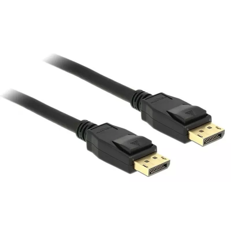 Delock - DisplayPort kábel - DisplayPort (M) na DisplayPort (M) - 3 m - uzamykateľný - čierny