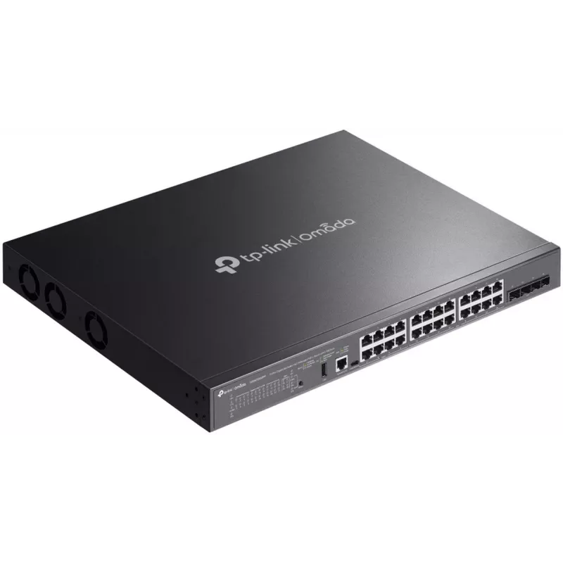 TP-Link SG5428XMPP sieťový switch Managed L3 Gigabit Ethernet (10/100/1000) Power over Ethernet (PoE) čierny
