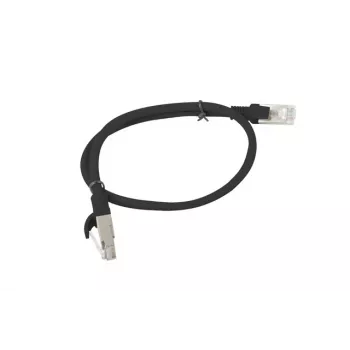 LANBERG PCU6-10CC-0050-BK patch kábel RJ45 kat. 6 UTP 0,5 m čierny