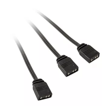 Káblový rozbočovač Kolink ARGB 1-2 rozbočovací kábel 30 cm, 5 V, čierny