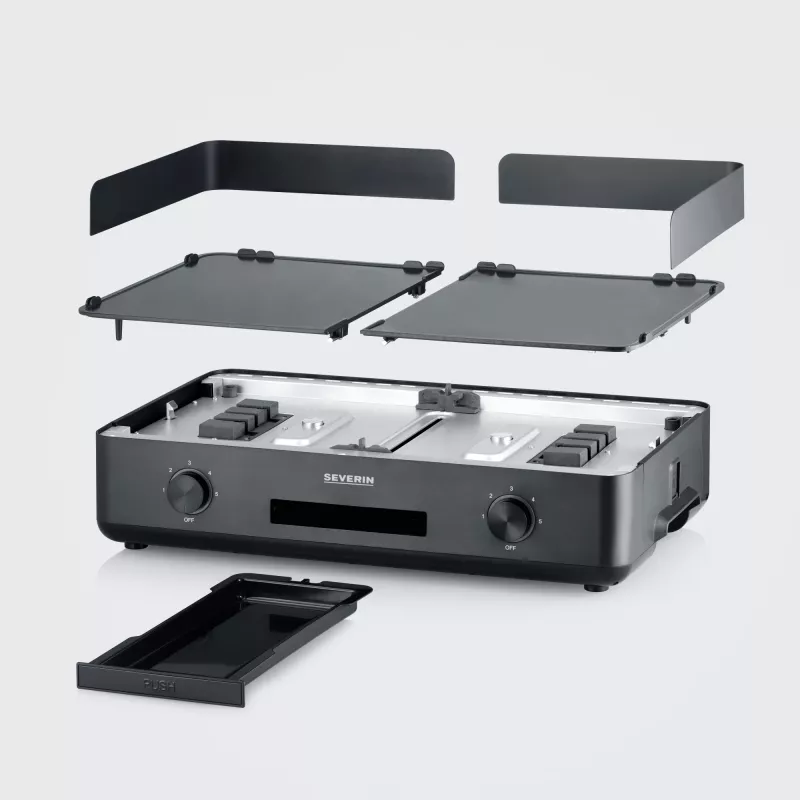 Kontaktný gril Severin PG 8569 2200 W čierna hliník plast