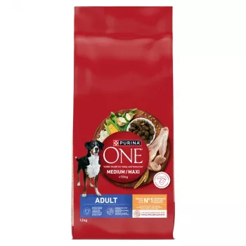 PURINA ONE MED/MAX Dospelý Kuracie mäso a ryža 12kg