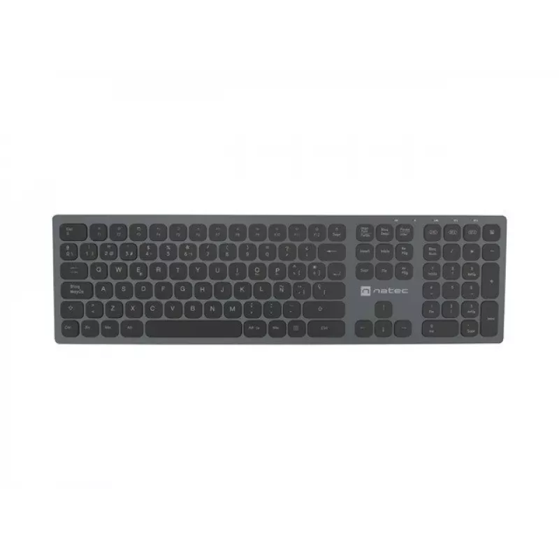 NATEC NKL-1830 klávesnica univerzálna RF Wireless Bluetooth QWERTY španielska čierna sivá