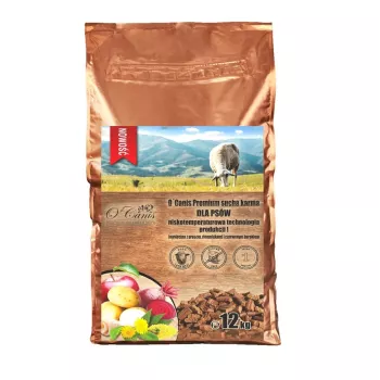 O'CANIS Premium jahňacina s prosom, zemiakmi a červenou repou - suché krmivo pre psov - 12 kg