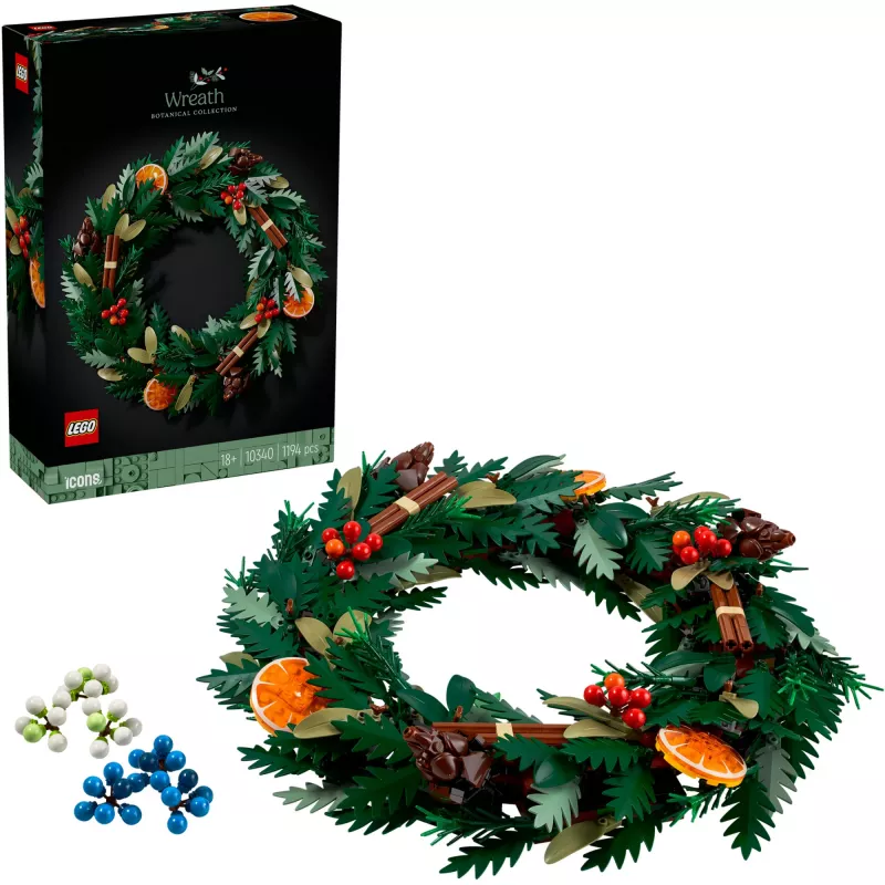 LEGO 10340 Icons vianočný veniec stavebnica