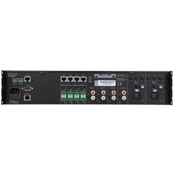 AUDAC MTX48 audio zosilňovač pre domáce použitie čierny 80 dB SNR 20-20000 Hz