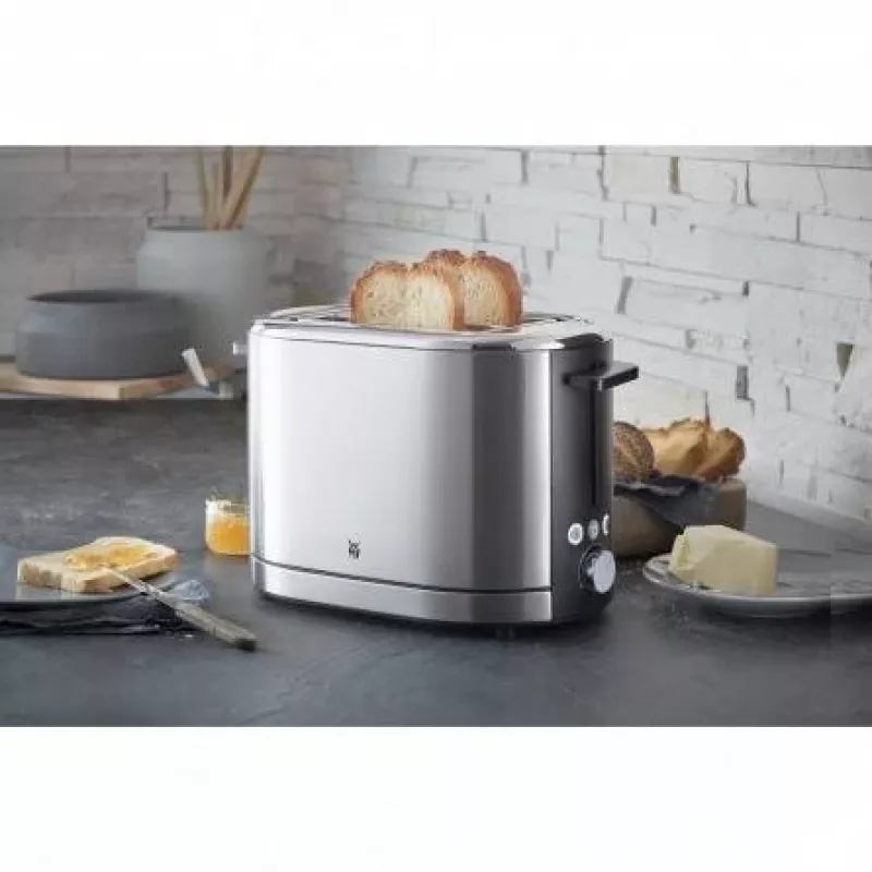 Hriankovač WMF Bueno Pro 6 — 2 plátky, 870 W, strieborná/čierna