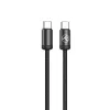 USB-C kábel Tellur TLL155801 240W 2m čierny – USB-C na USB-C nabíjací a dátový kábel