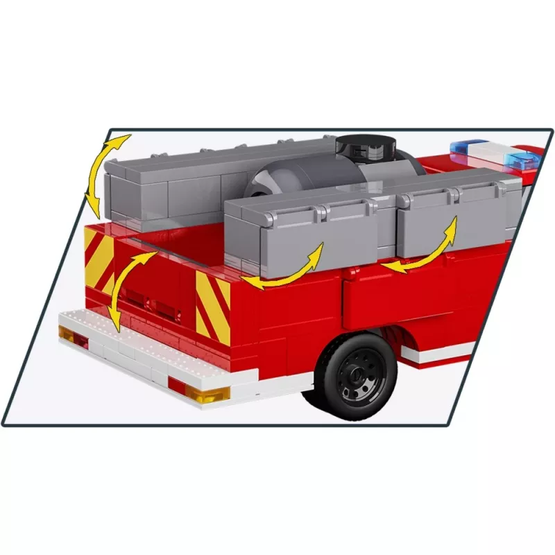 Stavebnica Cobi RAM 3500 hasičské auto COBI-24612 2-in-1 modelová sada